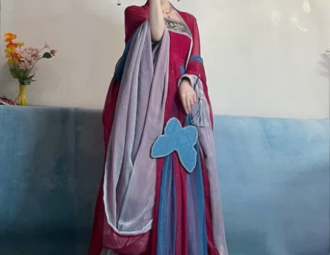 五五年原创汉服【妲己】女诃子裙唐制大袖衫仙...