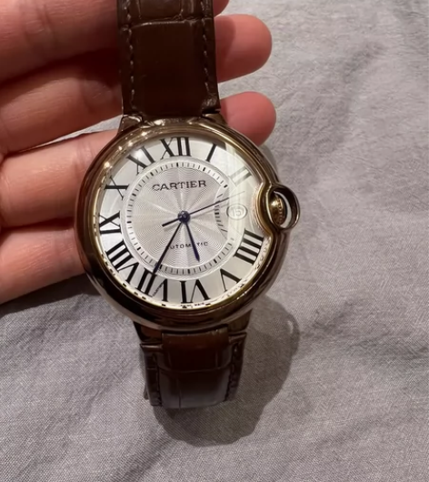 卡地亚经典蓝气球手表，男款，瑞士机芯，机械...