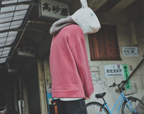 清仓，冬季复古拼色连帽卫衣男士情侣宽松ov...