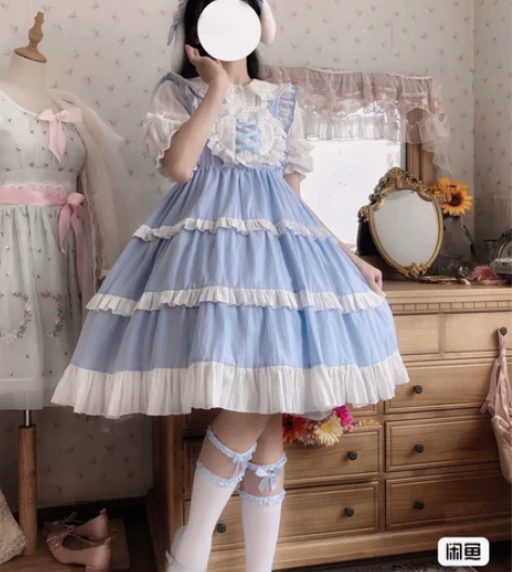白糖少女软芙芙Lolita m码 单裙子轻...