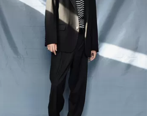 休闲痞帅西服暴徒外套ins雅痞西装英伦风黑...