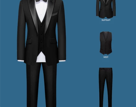 罗蒙艺考西服套装男士礼服塔士多正装结婚新郎...