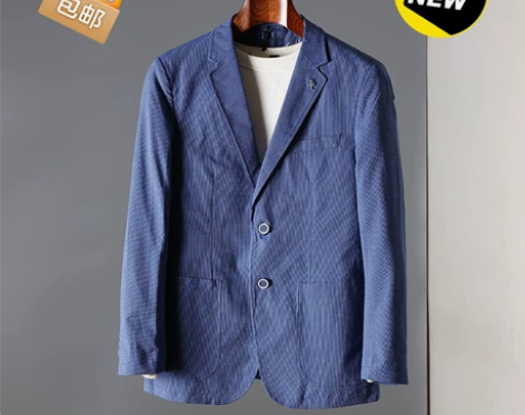 捡漏款!春秋夏季新品轻薄帅气修身西服外套男...