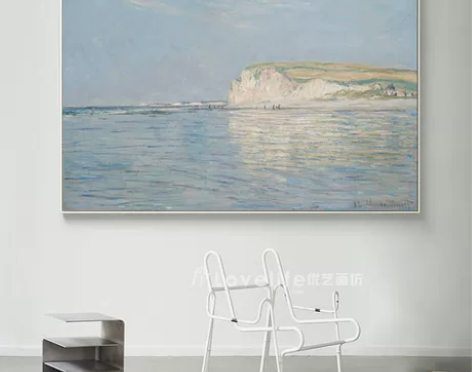 莫奈油画风景挂画抽象画山水无框画电箱装饰画...