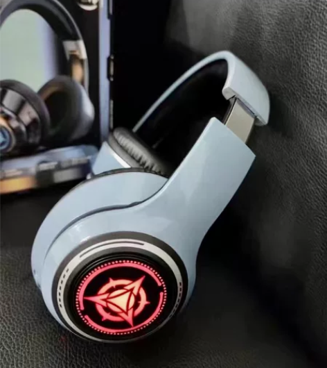 影巨人自带6音效发光无线蓝牙电竞游戏耳机头...