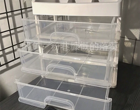 四层收纳盒13.7元包邮  抽屉式收纳桌面...