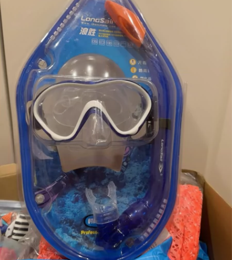 全新 longsail浪胜高清泳镜潜伏面罩...