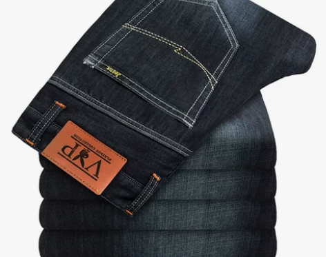 花花公子男士牛仔裤直筒弹力休闲青年裤修身韩...