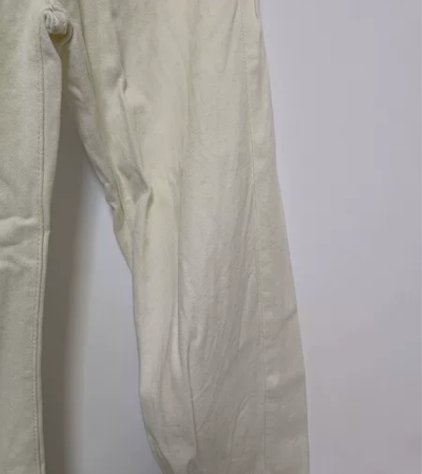 米白色直筒阔腿裤 穿过一次   腰对于我来...