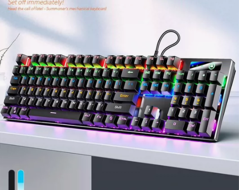 银雕ZK-3真机械键盘鼠标电脑笔记本办公打...