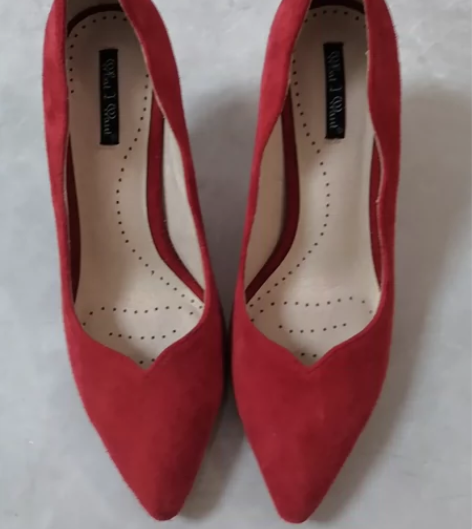 婚鞋红色尖头高跟鞋性感浅口夜店单鞋女羊皮高...