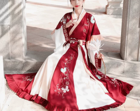 正品原创汉服女中国风古装夏季齐腰明晋制半臂...