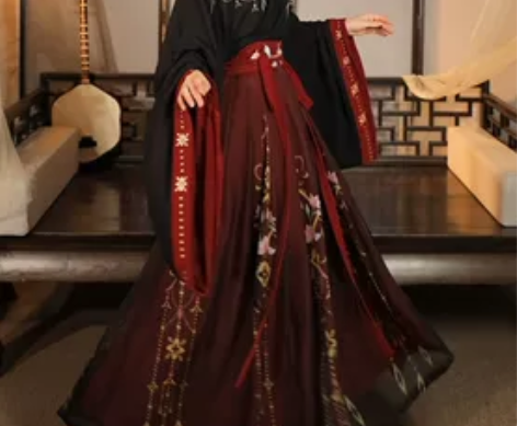 云芳晴绾星辰汉服女中国风交领齐腰襦裙魏晋风...