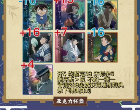 【拼团】名侦探柯南 艾漫 夏日祭 杯垫基德...