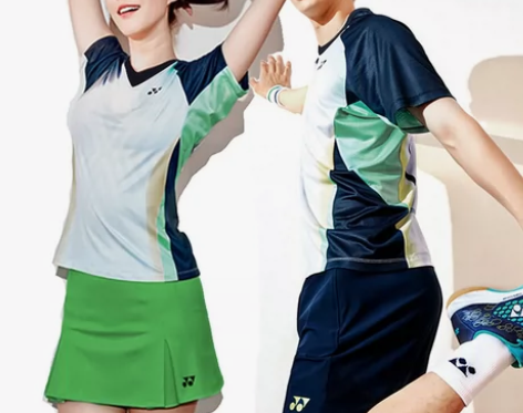 2021新款尤尼克斯羽毛球服套装男女球衣y...