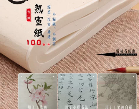宣纸 工笔画专用小楷书法作品纸初学者国画半...