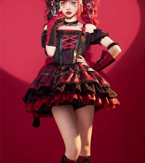 樱姬Lolita原创设计家涩谷猫猫红色（j...