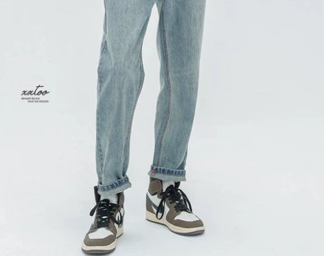 牛仔裤 裤子牛仔裤XXTOO 重磅石磨深雪...