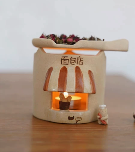 面包店烤茶炉迷你烘茶熏香烘干炉茶香炉茶叶提...