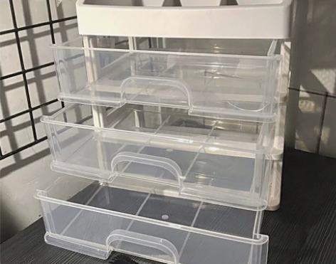 四层收纳盒包邮 抽屉式收纳桌面大容量首饰...