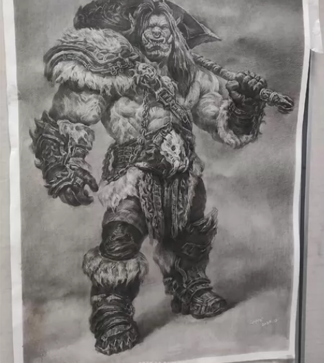 中央美院毕业生，素描作品， 2k大，图示细节