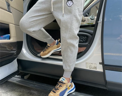 春秋休闲裤子男修身韩版潮流运动裤时尚百搭小...