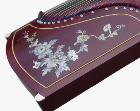 扬州古筝 二十四桥酸枝木彩螺古筝 红木古筝...