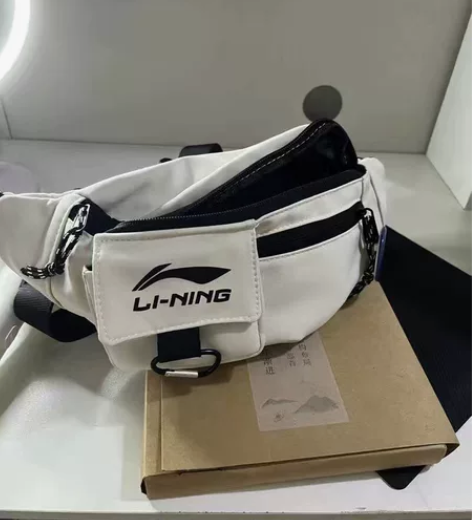 李宁男女士运动手提单肩斜挎包腰包跑步训练手...