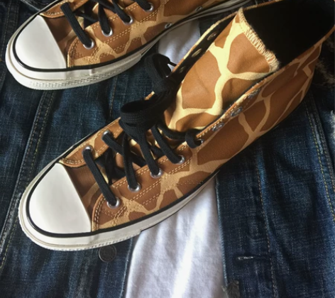 匡威大码帆布鞋 老款70s Hi 长颈鹿 ...