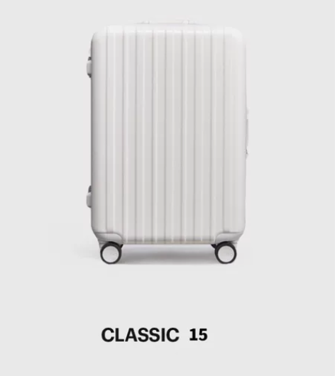 ITO CLASSIC15白色拉杆箱铝框行...
