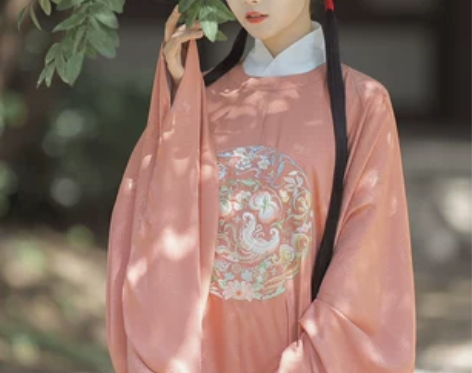 兰若庭 如约 圆领大襟 明制 汉服 暗纹 ...