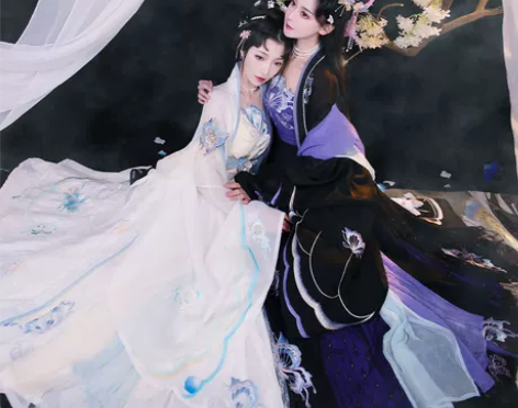 蝶恋花丨如梦霓裳原创唐制诃子裙汉服女中国风...