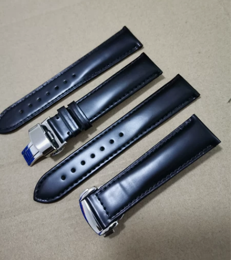 黑色牛皮，双面牛皮表带，两种款式，配回自己...