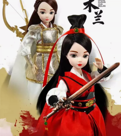 可儿·花木兰古装娃娃换装娃娃儿童益智玩具生...