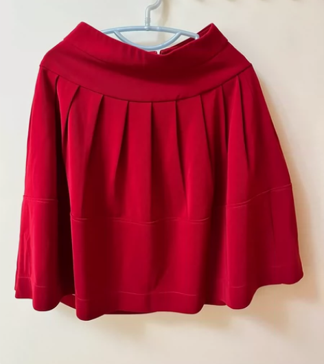 松紧高腰气质及膝伞裙针织半身裙A字中裙 只...