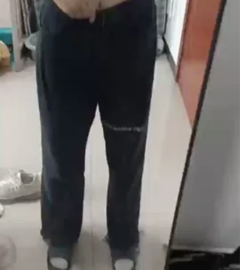 原宿风拖地牛仔裤女秋冬季新款宽松直筒高腰阔...