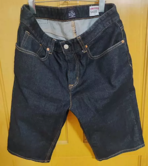 福神七分牛仔裤!身高175/体重72/77...