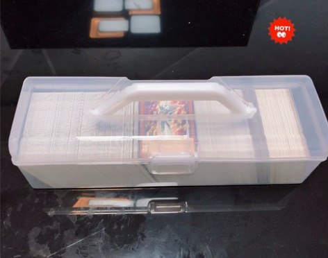 便携式整理箱大容量透明卡牌收纳盒适合游戏王...
