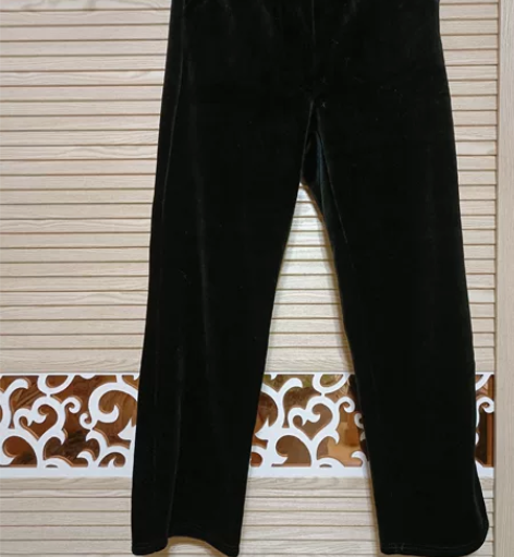 金丝绒阔腿裤女秋冬 L码，165/68A。...