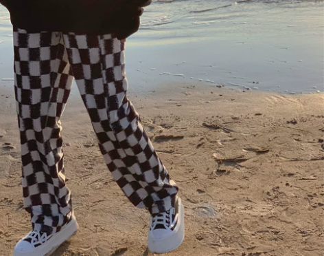 [现货]YUKIXIAOSHU自制棋盘格丝...