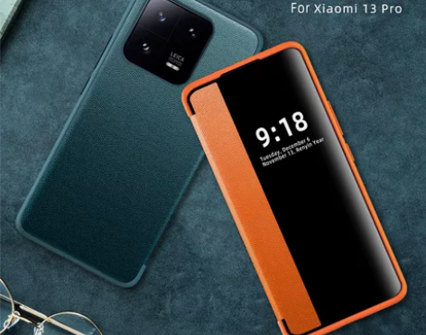 新款小米13Pro手机壳高档翻盖视窗皮套镜...