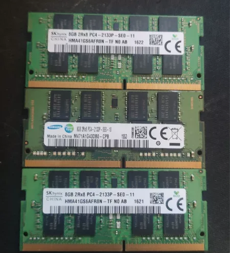 ddr4 笔记本内存 2条海力士 1条三星...