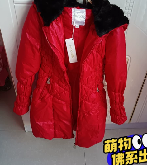 全新  简朵羽绒服  红色（实物比图片颜色...