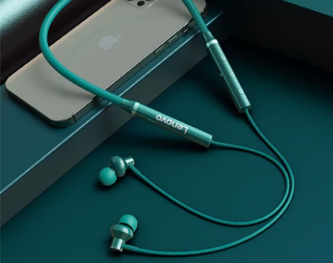 联想无线蓝牙耳机双耳运动跑步颈挂脖头戴入耳...