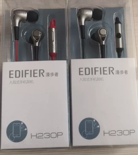 漫步者 H230P手机耳机入耳式重低音炮通...