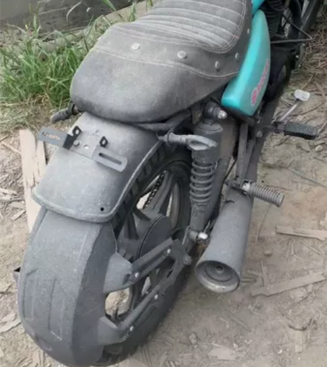 摩托车125cc 复古改装 九成新越野摩托...