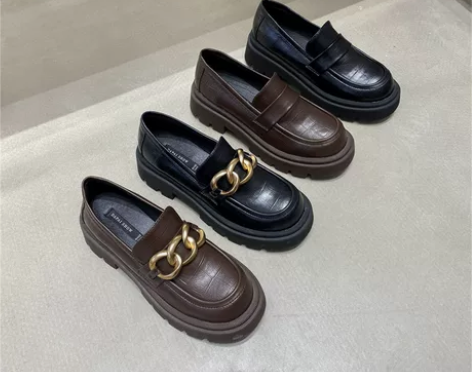 英伦风小皮鞋小众厚底鞋法式复古单鞋玛丽珍鞋...