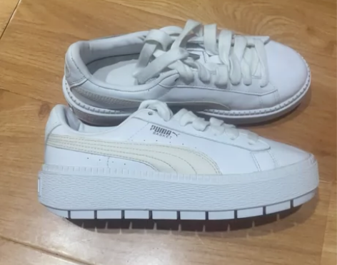 全新PUMA彪马女子37.5码蕾哈娜板鞋厚...