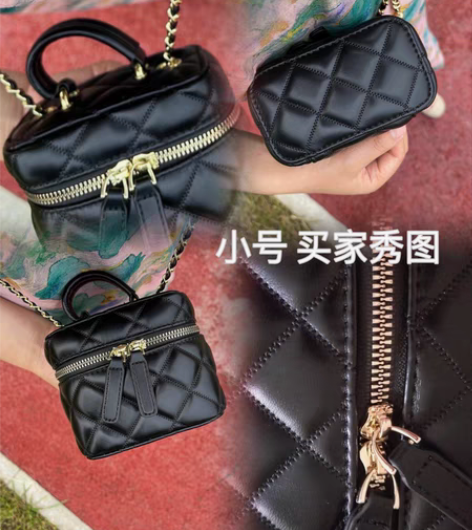 包邮全新 高级感菱格链条小包包女包2022...