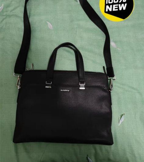 包邮花花公子 牛皮 男士公文包 几乎全新 ...